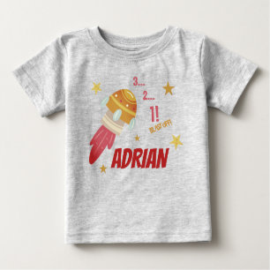 Förskjutning av Anpassadet Space Birthday T Shirt
