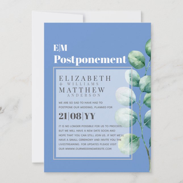 Förskjutning av Eucalyptus Greenery Förändring av  (Framsida)