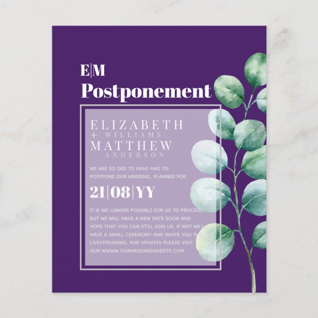 Förskjutning av Eucalyptus Greenery Förändring av  (Framsida)