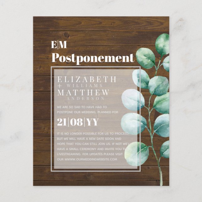 Förskjutning av Eucalyptus Greenery Förändring av  (Framsida)