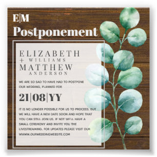 Förskjutning av Eucalyptus Greenery Förändring av  Fototryck