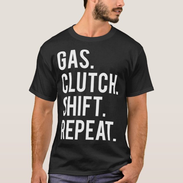 Förskjutning av gaskopplingen - upprepa den roliga t shirt (Framsida)