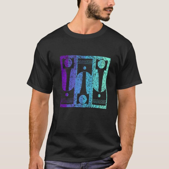 Förskjutning av kolvmotor T Shirt (Framsida)