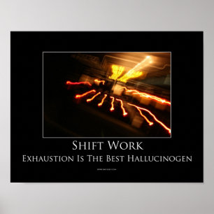Förskjutning - Motivational affisch för arbete