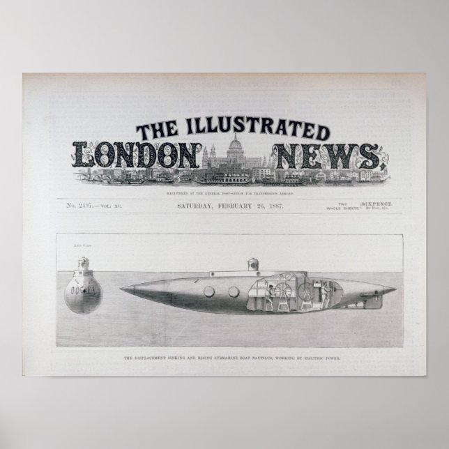 Förskjutningen sjunker och Stigning ubåt Poster (Framsidan)