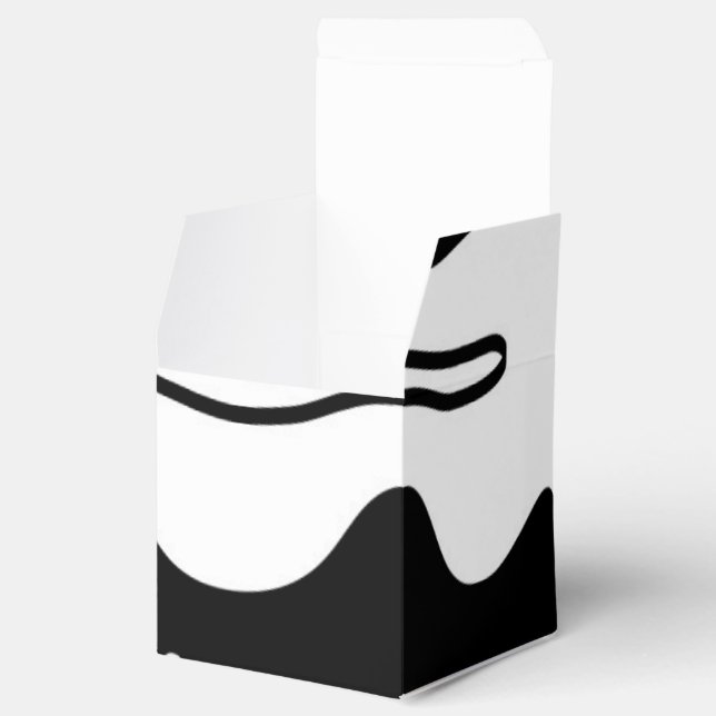 Förskjutningskammare: Abstrakt Black, White & Red Presentaskar (Öppnad)