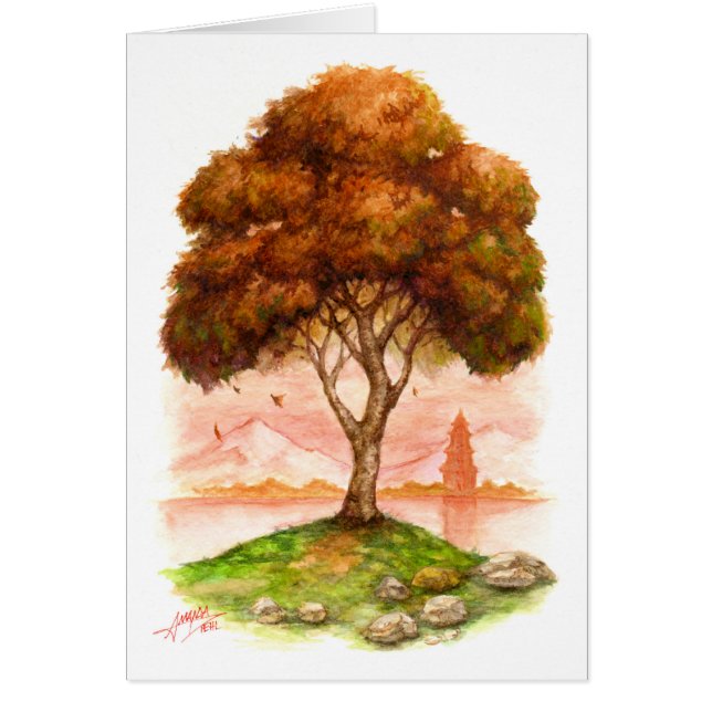 Förskjutningssäsonger Hälsningskort (Framsidan)