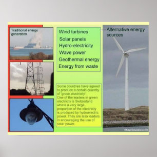 Forskning, alternativa energikällor poster