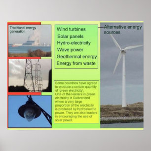 Forskning, alternativa energikällor poster