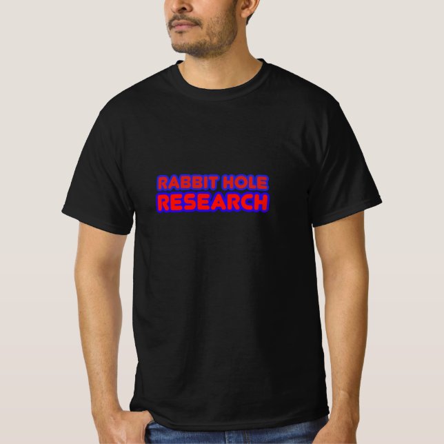 Forskning kring kanin hål t shirt (Framsida)