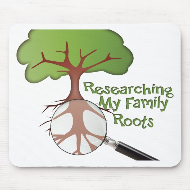 Forskning om mina familjerötter musmatta (Framsidan)