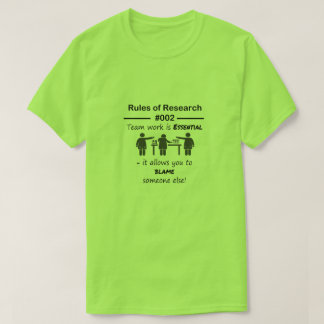 Forskningregler 002 tee shirt