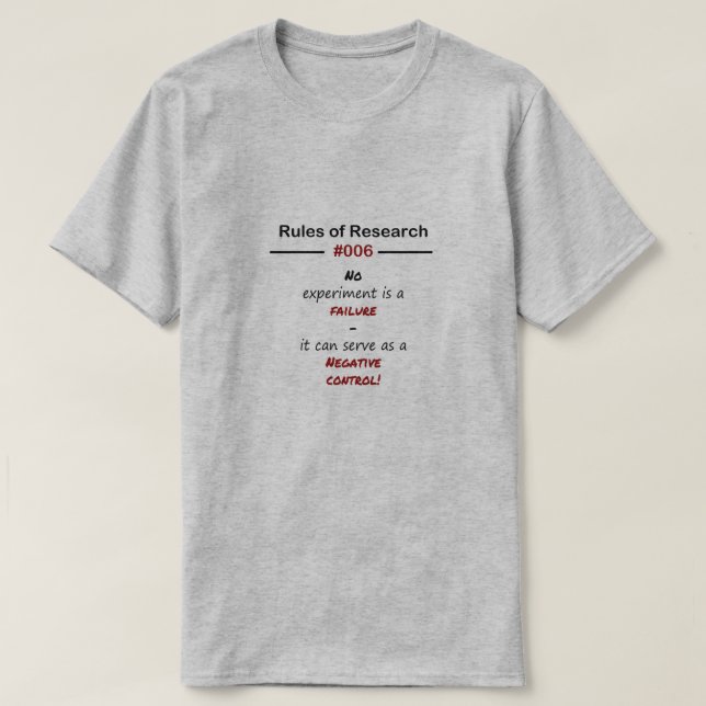 Forskningregler 006 tee shirt (Design framsida)