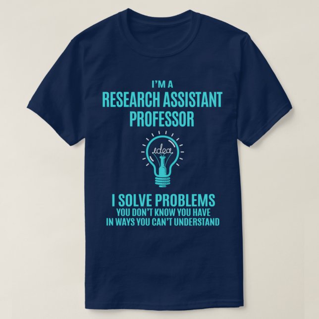 Forskningsassistent vid professor Research Assista T Shirt (Design framsida)