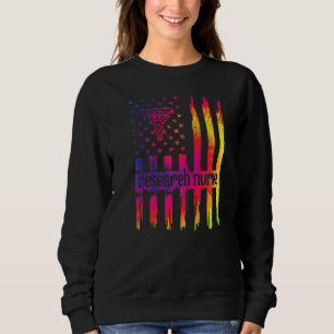 Forskningssjuksköterska i USA:s Flagga Research Nu T Shirt