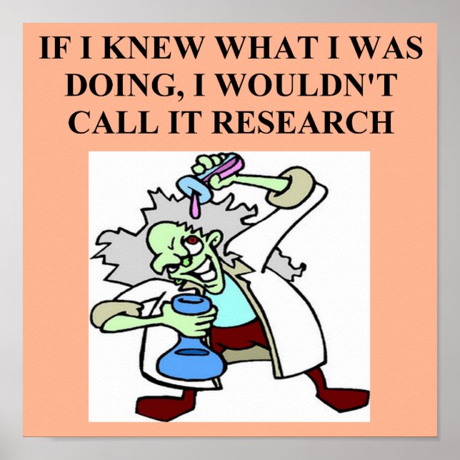 forskningsskämt poster (Framsidan)