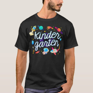 Förskola Astronaut Planeter Rymden Tillbaka Till T Shirt