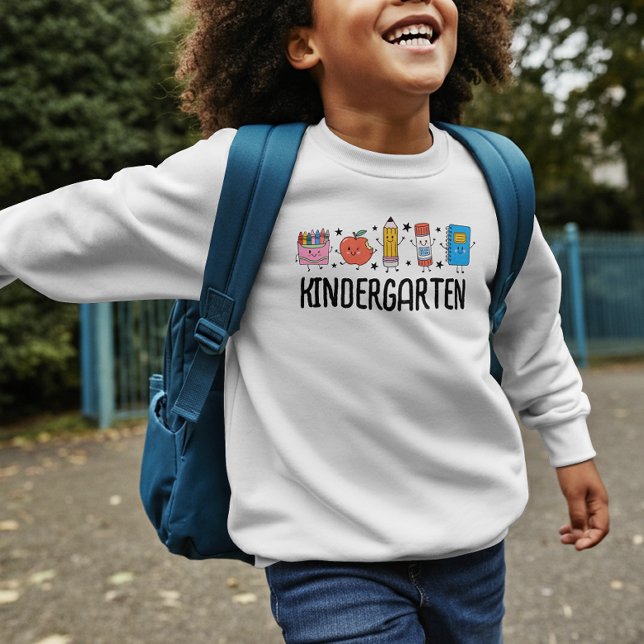 Förskola Back to School Söt Doodle T Shirt (Skapare uppladdad)