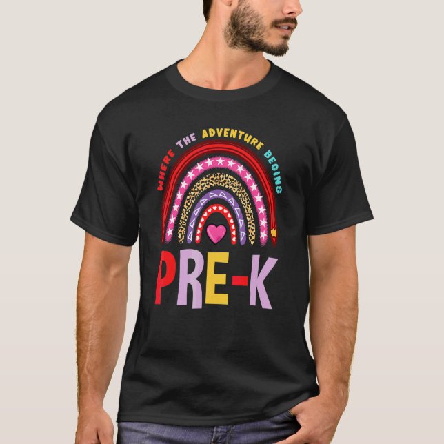 Förskola där äventyret börjar t shirt (Framsida)