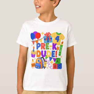 Förskola dude födelsedags- och första skoldags-trö t shirt