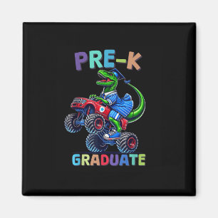 Förskola Examen Monster Truck Dinosaurie Pojkar Ba Magnet