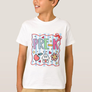 Förskola Fyraåring Lärare Flicka Pojke Första Skol T Shirt