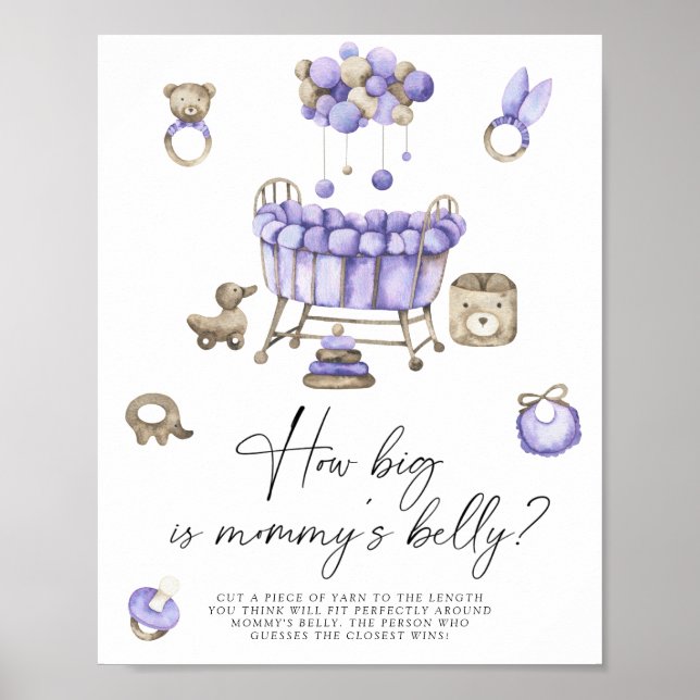 Förskola - hur stor är mammans mage spel  poster (Framsidan)