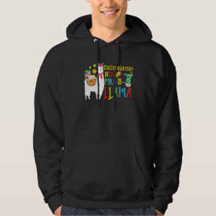 Förskola Inget Prob Lama Lärare Student Tillbaka T Hoodie