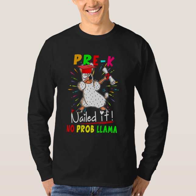 Förskola Klarade Det Inget Problem Lama Dabbing La T Shirt (Framsida)