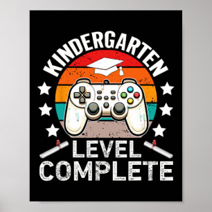 Förskola Nivå Komplett Examen Gamerutexaminerad Poster