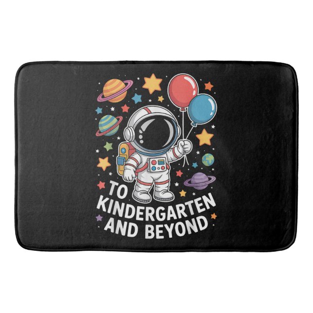 Förskola Och Beyond Astronaut Rymden Badrumsmatta (Framsidan)