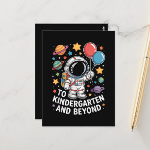 Förskola Och Beyond Astronaut Rymden  Vykort