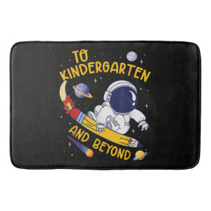 Förskola Och Beyond Astronaut Tillbaka Till Skolan Badrumsmatta