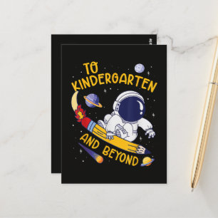 Förskola Och Beyond Astronaut Tillbaka Till Skolan Vykort