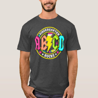 Förskola Rocks ABCD Tillbaka till skolan Rolig Roc T Shirt