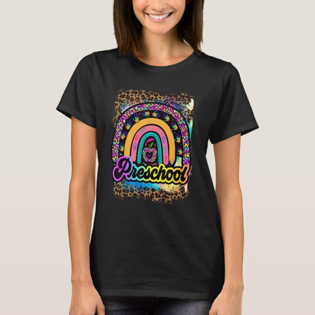 Förskolan Vibes Team Retro Tie Dye 1:a dagen T Shirt (Framsida)