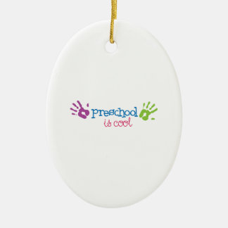 Förskole- är kallt julgransprydnad keramik