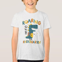 Förskole dinosaurie tillbaka till skolan t-shirt