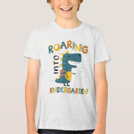 Förskole dinosaurie tillbaka till skolan t-shirt