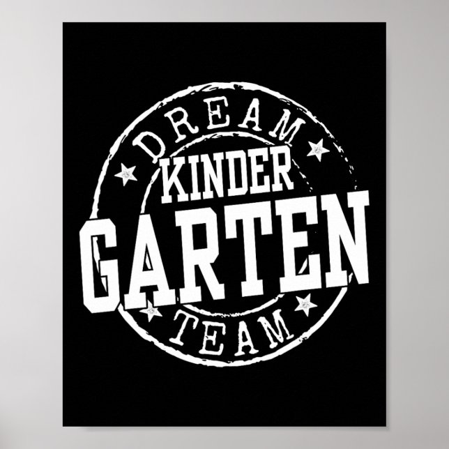 Förskole Dröm Lag Förskole Present Till Te Poster (Framsidan)
