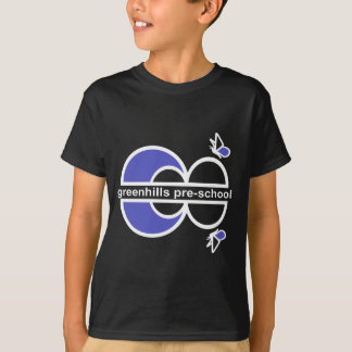förskole- mirrorwhiteblue för gröna backar tee