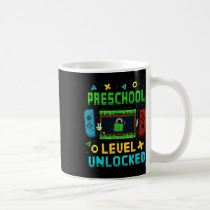Förskole nivå Upplåst Ck Till Skolan Pixel Art Ga Kaffemugg
