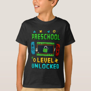 Förskole nivå Upplåst Ck Till Skolan Pixel Art Ga T Shirt