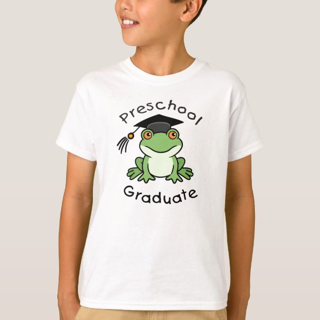 Förskole- student - groda tee shirt (Framsida)