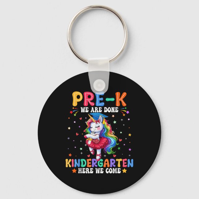 Förskoleexamen 2025 Pre-k examen Flickor Uni Nyckelring (Framsida)