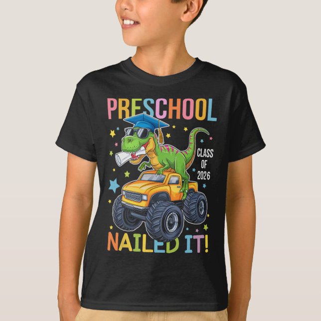 Förskoleexamen Cl Av 2025 Utexaminerad Dinosaurie  T Shirt (Framsida)