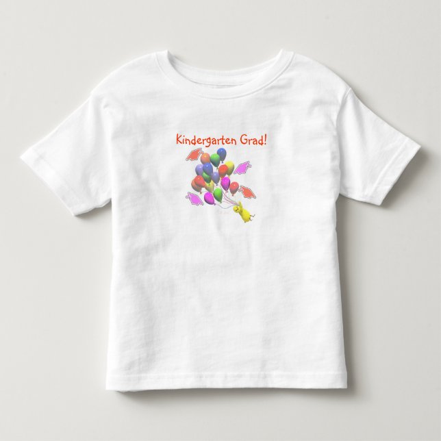 Förskoleexamen med kyckling och ballonger tröja (Framsida)