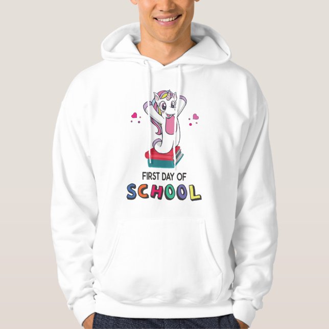 Förskoleföreningens första dag hoodie (Framsida)