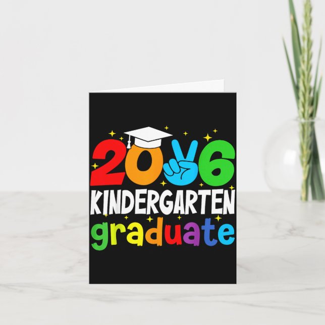 Förskolegraduent 2026 grad rolig skola kort (Framsida)