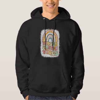 Förskolekänsla Regnbåge Retro Lärare Åter Till S Hoodie
